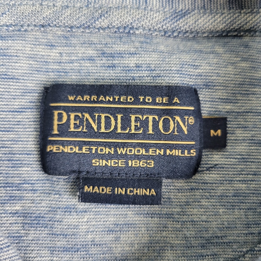 Pendleton Mens Medium Solid Gray Stretch Knit Pol… - image 4